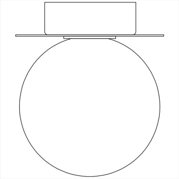 Lampa sufitowa Markslojd Plafon LAMPA sufitowa MINI 108344 Markslojd szklana OPRAWA kula ball IP44 biała czarna 9934665 7330024602809