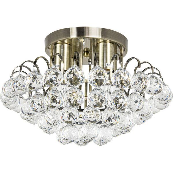 Lampa sufitowa Mdeco LAMPA sufitowa ELM6773/4 21QG MDECO kryształowa OPRAWA glamour mosiądz 9935154 5902021245970