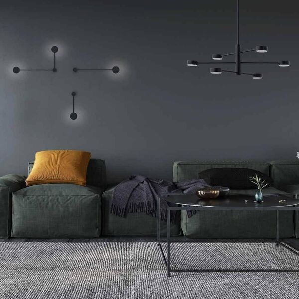 Lampa wisząca Nowodvorski Sufitowa LAMPA regulowana ORBIT 7946 Nowodvorski industrialne molekuły sticks do jadalni czarne 9935856 5903139794695
