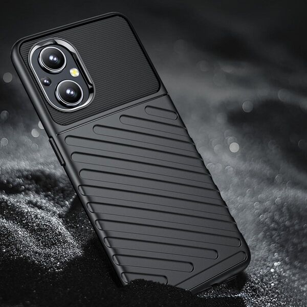 Hurtel Thunder Case elastyczne pancerne etui pokrowiec OnePlus Nord N200 5G czarny 9939018 9145576240151