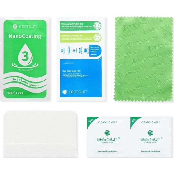 Partner Tele.com Szkło hybrydowe Bestsuit Flexible 5D Full Glue do Samsung Galaxy S22 czarny (Hot Bending) - działający czytnik 9939462 5903396145001
