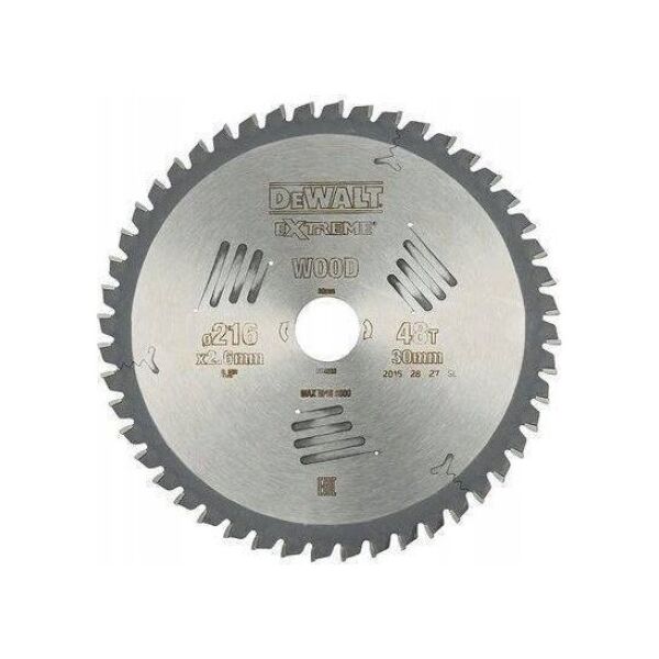 Dewalt Tarcza pilarska 216x30x2.6mm 48z WZ -5° EX.uniw.SZ 9961257 5035048057902
