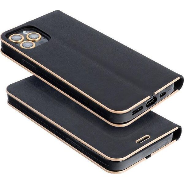 ForCell Etui Kabura Forcell LUNA Book Gold do SAMSUNG S22 czarny 10009488 5903396133961