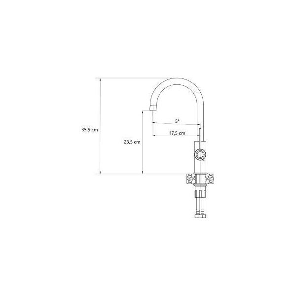 Bateria kuchenna Quadron Jodie Q Line Slim SteelQ stojąca złota (84818011) 9986883 5904310991100