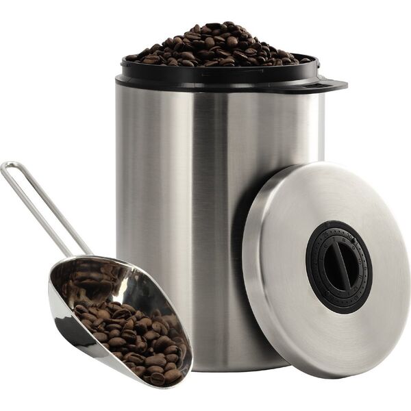 Xavax Pojemnik ze stali nierdzewnej do kawy o pojemności 1 kg z miarką 9998719 4047443422651