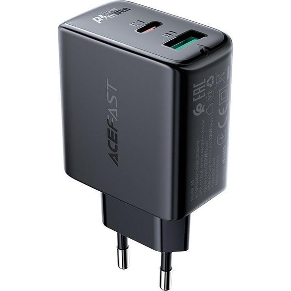 Ładowarka Acefast A5 1x USB-A 1x USB-C 2.4 A (6974316280118) 10016606 6974316280118