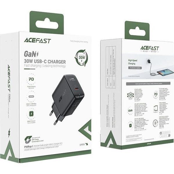 Ładowarka Acefast A21 1x USB-C  (6974316281122) 10016616 6974316281122