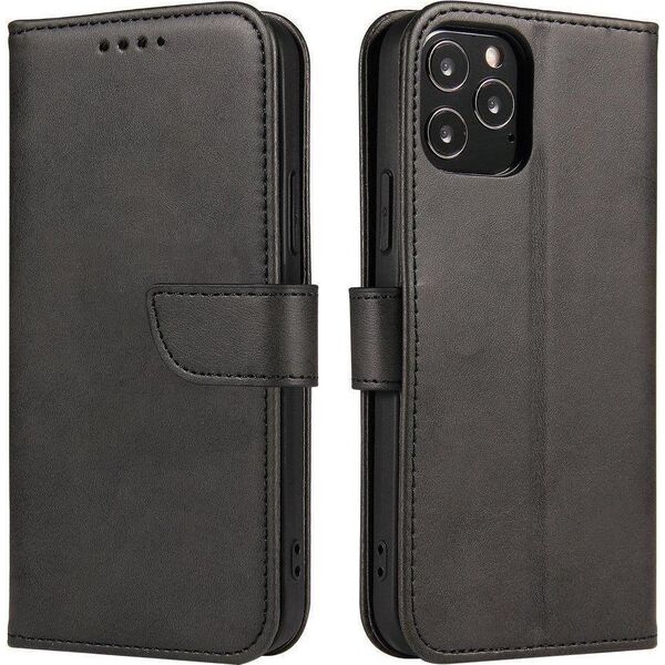 Hurtel Magnet Case elegancki futerał etui pokrowiec z klapką i funkcją podstawki Xiaomi Poco X4 NFC 5G czarny 10062437 9145576241608