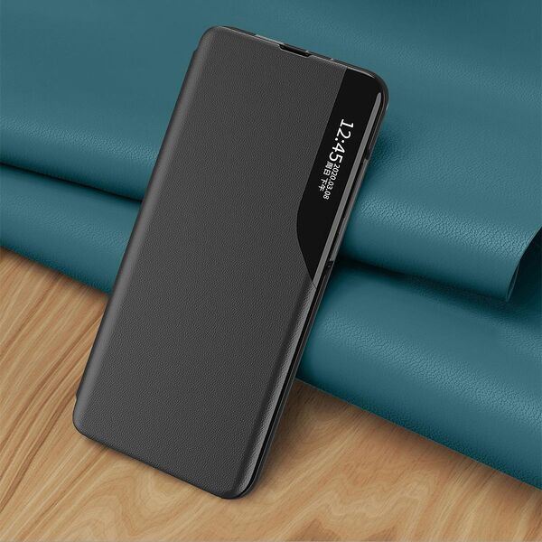 Hurtel Eco Leather View Case elegancki futerał etui z klapką i funkcją podstawki Samsung Galaxy S22+ (S22 Plus) niebieski 10062488 9145576241158