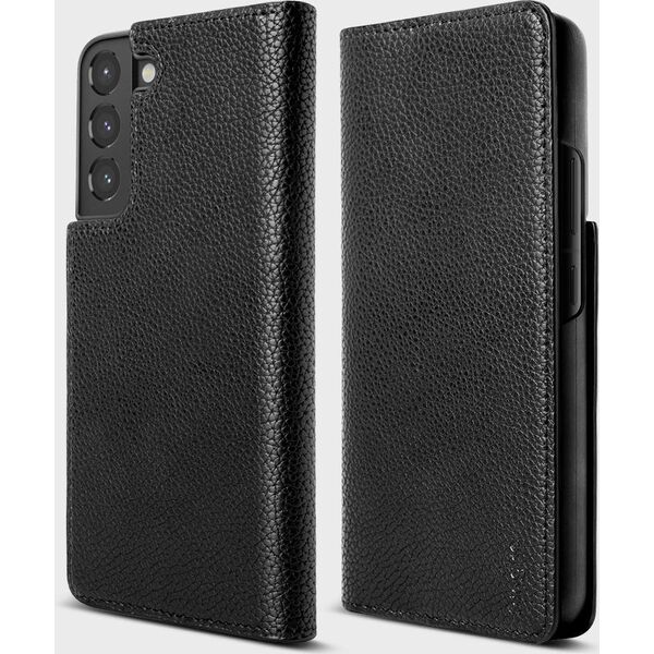 Ringke Ringke Folio Signature skórzane etui z klapką do Samsung Galaxy S22+ (S22 Plus) czarny (FSS118R262) 10062510 8809848202810