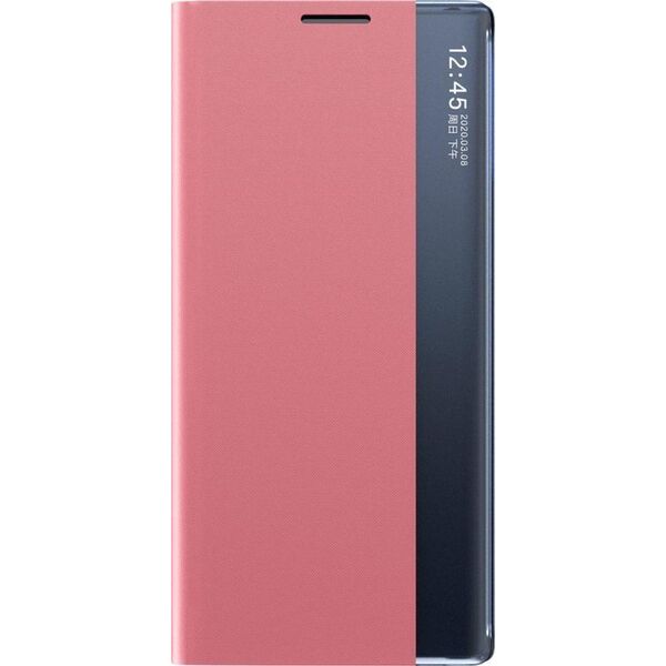 Clear View New Sleep Case pokrowiec etui z klapką z funkcją podstawki Samsung Galaxy A03s (166,5) różowy 10063227 9145576241318