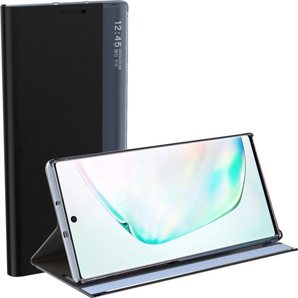 Clear View New Sleep Case pokrowiec etui z klapką z funkcją podstawki Samsung Galaxy A03s (166,5) różowy 10063227 9145576241318