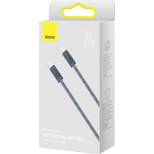 Kabel USB Baseus USB-C - Lightning 2 m Szary (CALD000116) 10065013 6932172605841