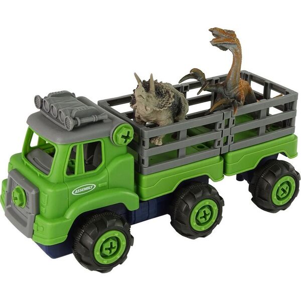 LeanToys Ciężarówka Transport Dinozaury Wkrętarka Śrubokręt Do Rozkręcania 10074119 5904204758918