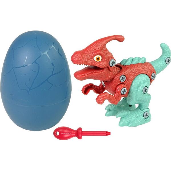 LeanToys Zestaw Dinozaur Parasaurolophus z Jajkiem DIY Śrubokręt 10074213 5904665992517