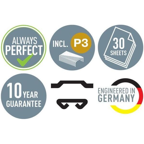 Zszywacz Leitz Zszywacz Leitz Cosy, żółty, 30 kartek, 10 lat gwarancji 55670019 10089459 4002432125319