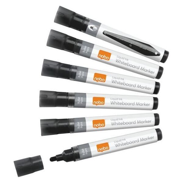 Nobo Markery Liquid Ink, czarne, 10 szt 1915377 10093107 5028252612821