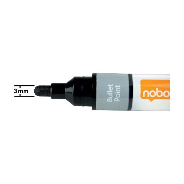 Nobo Markery Liquid Ink, czarne, 10 szt 1915377 10093107 5028252612821