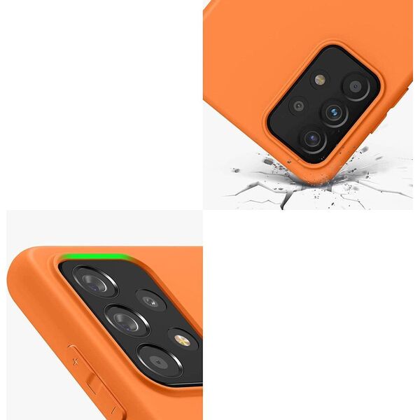 Hurtel Silicone Case elastyczne silikonowe etui pokrowiec Samsung Galaxy A03s czerwony 10102358 9145576240748
