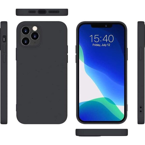 Hurtel Silicone Case elastyczne silikonowe etui pokrowiec Xiaomi Redmi Note 10 5G / Poco M3 Pro czarny 10102364 9145576240472
