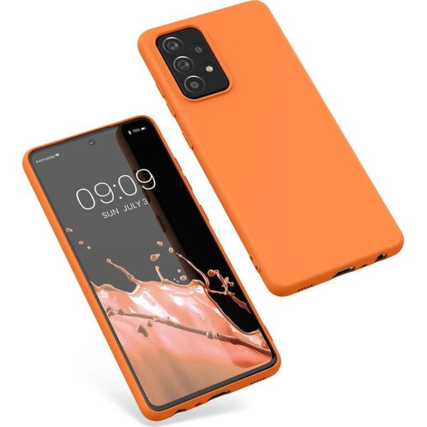 Hurtel Silicone Case elastyczne silikonowe etui pokrowiec Samsung Galaxy A22 4G różowy 10102384 9145576240533