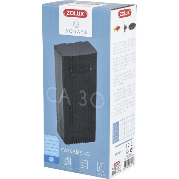 Zolux Aquaya Filtr Cascade 30 kol. czarny 10104388 3336023265216