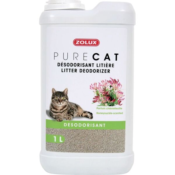 Zolux Dezodorant do żwirku Purecat o zapachu wiciokrzewu 1 l 10104454 3336024763216