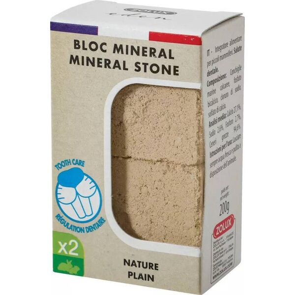 Zolux Kostki mineralne dla gryzoni i królików EDEN naturalna 2szt. x 100g 10104490 3336022340440