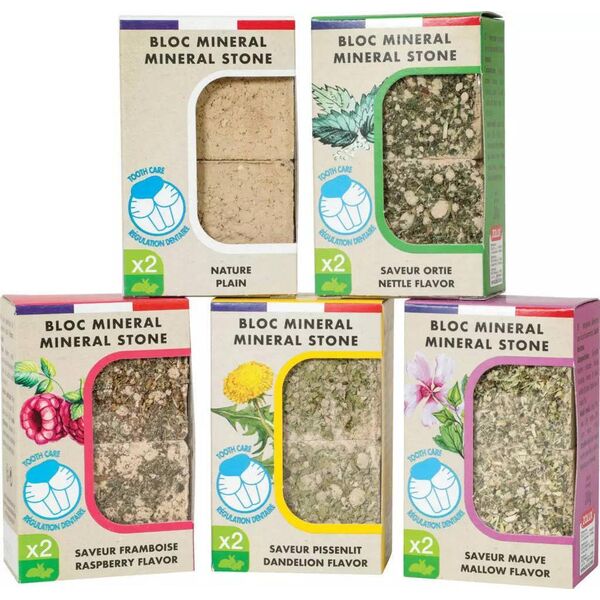 Zolux Kostki mineralne dla gryzoni i królików EDEN naturalna 2szt. x 100g 10104490 3336022340440