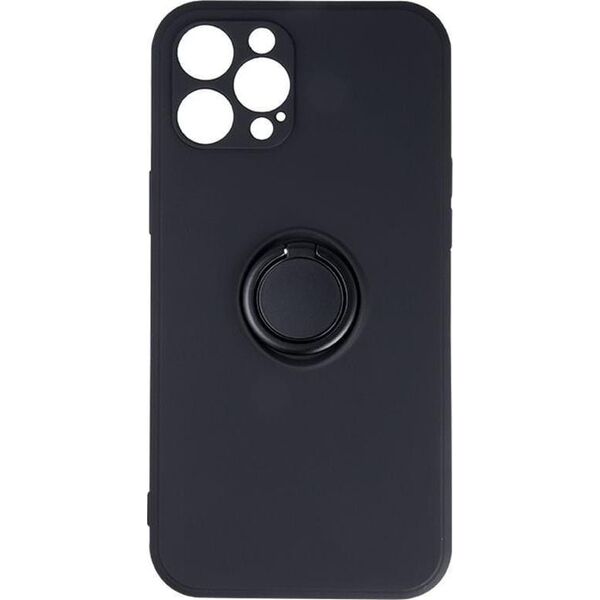 TelForceOne TelForceOne Nakładka Finger Grip do iPhone 12 Pro 6,1" czarna 10108895 5900495939401