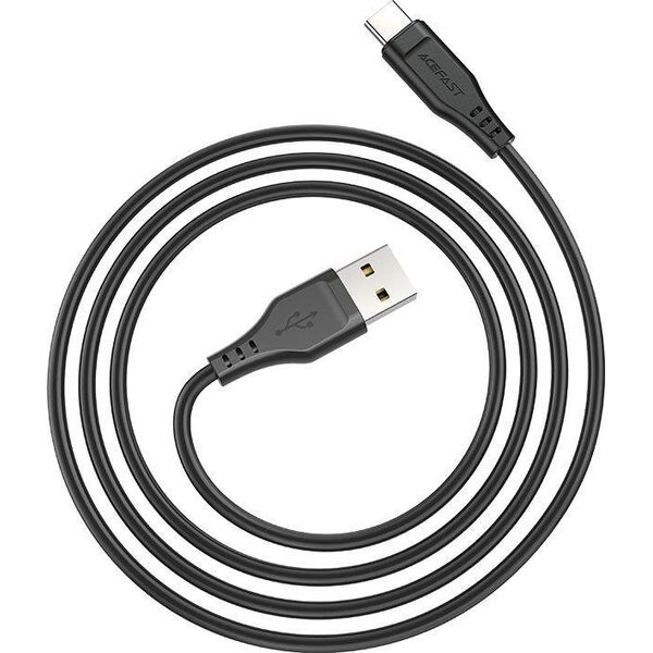 Kabel USB Acefast USB-A - USB-C 1.2 m Czarny (6974316280866) 10119020 6974316280866