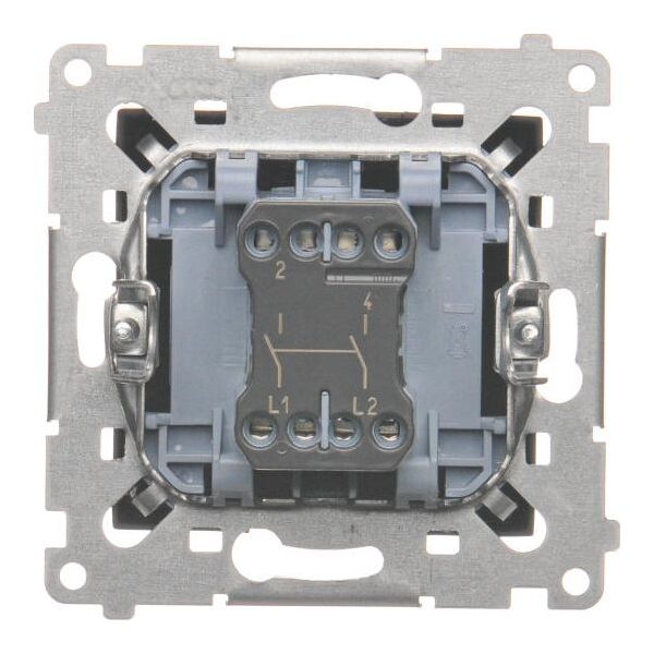 Kontakt-Simon Simon 54 Łącznik dwubiegunowy (moduł) 16AX 250V zaciski śrubowe czarny mat DW2A.01/49 10134684 5902787870591