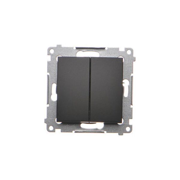Kontakt-Simon Łącznik świecznikowy Simon 54 16AX 250V zaciski śrubowe czarny mat (DW5A.01/49) 10134688 5902787870348
