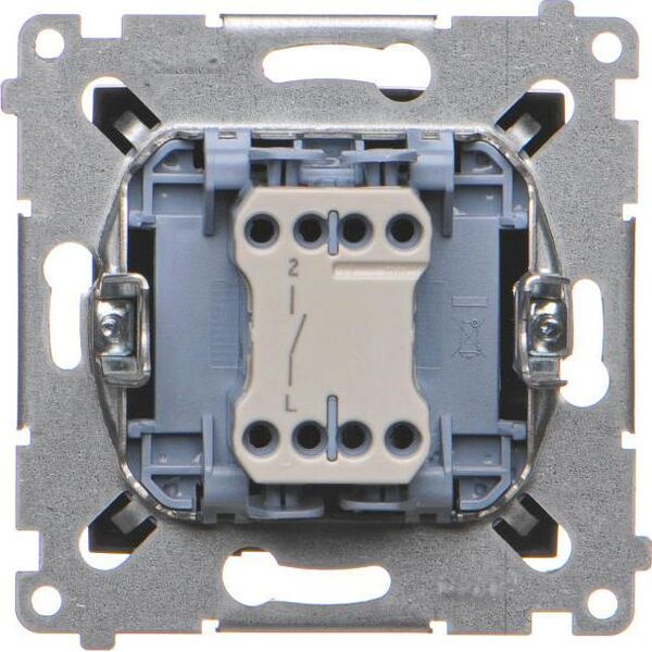Kontakt-Simon Simon 54 Łącznik jednobiegunowy (moduł) 10AX 250V szybkozłącza czarny mat DW1.01/49 10134700 5902787870218