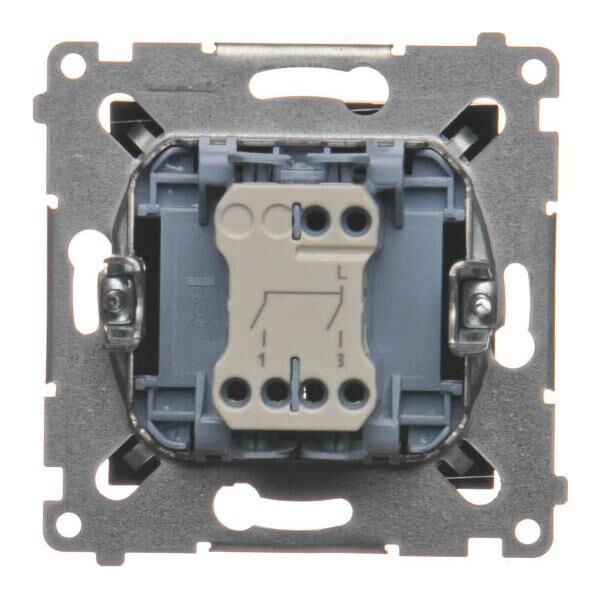 Kontakt-Simon Simon 54 Łącznik świecznikowy (moduł) 10AX 250V szybkozłącza czarny mat DW5.01/49 10134708 5902787870331