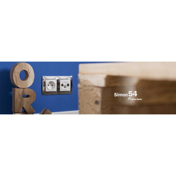Kontakt-Simon Simon 54 Premium Ramka 3-krotna PREMIUM do puszek karton-gips IP20 / IP44 czarny mat DRK3/49 10134779 5902787871949