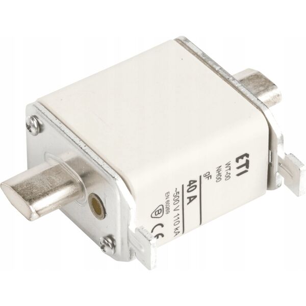 Etipo Wkładka bezpiecznikowa ETI Polam NH00 004114335 gF 40A 500V WT-00/gF/40A/P/500V szybka 10155891 3838895850717