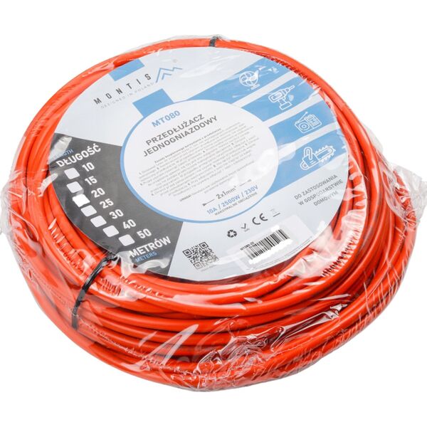 Montis Przedłużacz ogrodowy 40m 2x1mm MT080-40 Montis 10162917 5901811405259