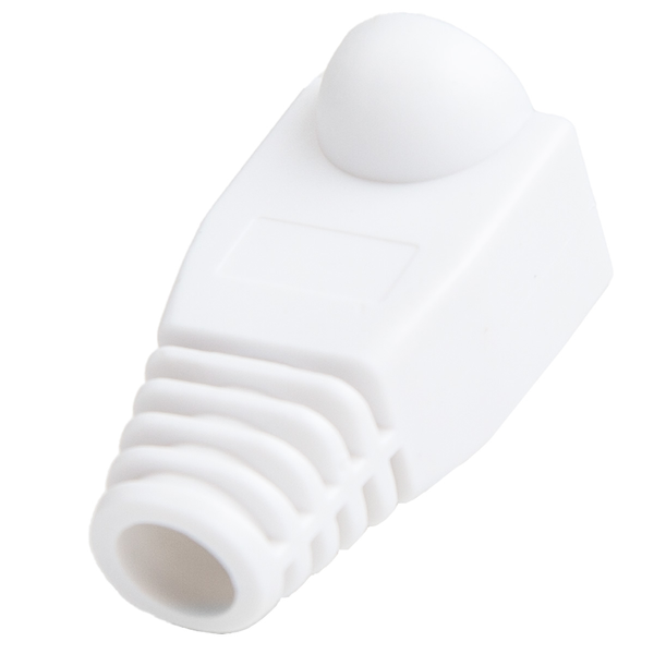 Unitek Osłona wtyku RJ45, 6 mm, 100 szt. biała 10163837 4894160047809