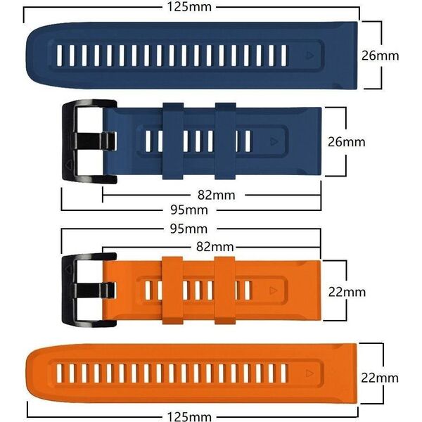 Tech-Protect Pasek Tech-protect Iconband Garmin Fenix 3/3 HR/5X/5X Plus/6X/6X Pro/7X Orange 10165936 9589046921551