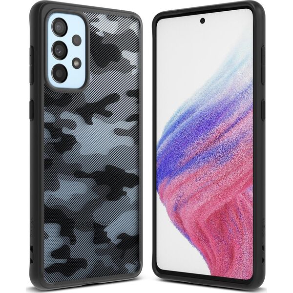 Ringke Ringke Fusion Matte etui pokrowiec z żelową ramką Samsung Galaxy A73 czarny 10169317 8809848205378