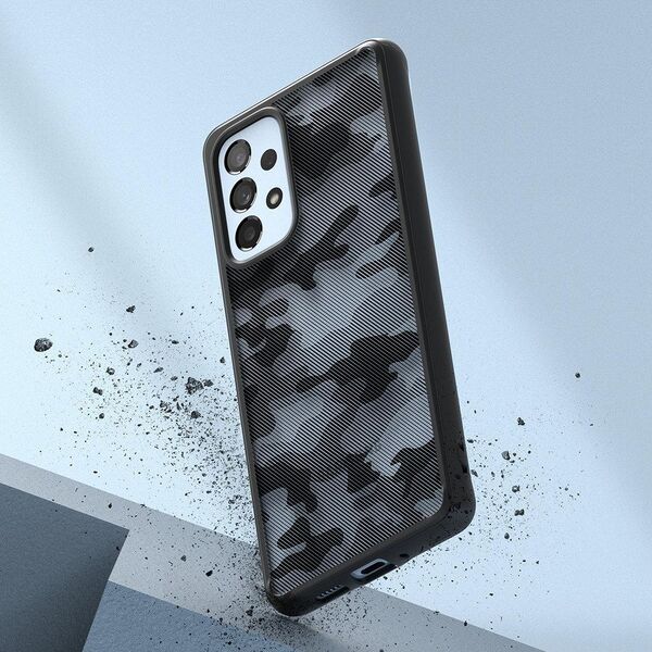 Ringke Ringke Fusion Matte etui pokrowiec z żelową ramką Samsung Galaxy A73 czarny 10169317 8809848205378