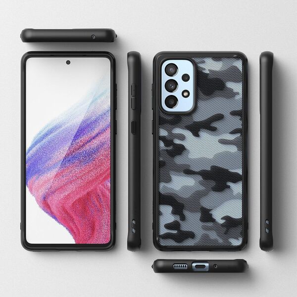 Ringke Ringke Fusion Matte etui pokrowiec z żelową ramką Samsung Galaxy A73 czarny 10169317 8809848205378