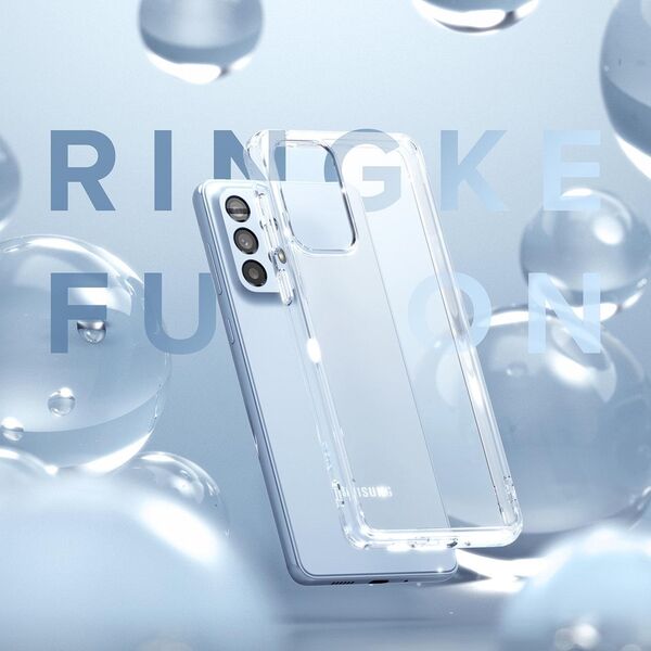Ringke Ringke Fusion Matte etui pokrowiec z żelową ramką Samsung Galaxy A73 czarny 10169317 8809848205378