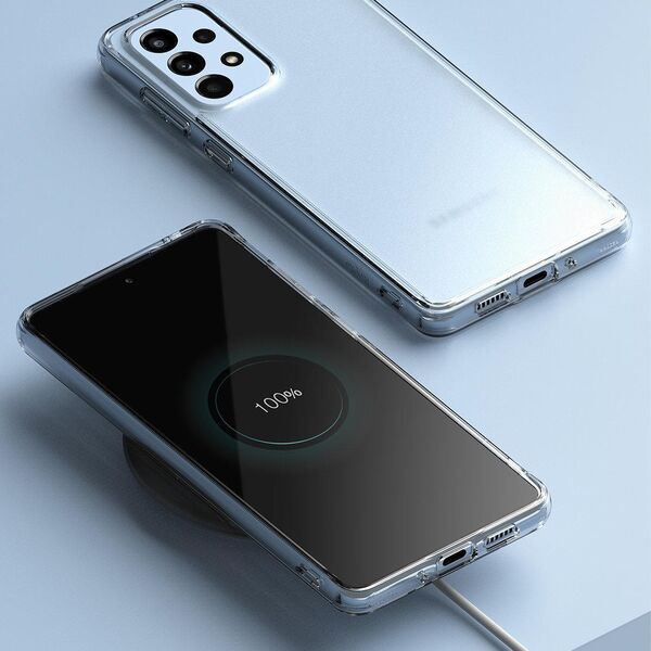 Ringke Ringke Fusion Matte etui pokrowiec z żelową ramką Samsung Galaxy A73 półprzezroczysty 10169318 8809848205347