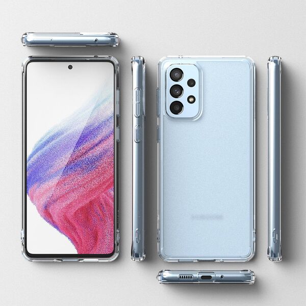 Ringke Ringke Fusion Matte etui pokrowiec z żelową ramką Samsung Galaxy A73 półprzezroczysty 10169318 8809848205347