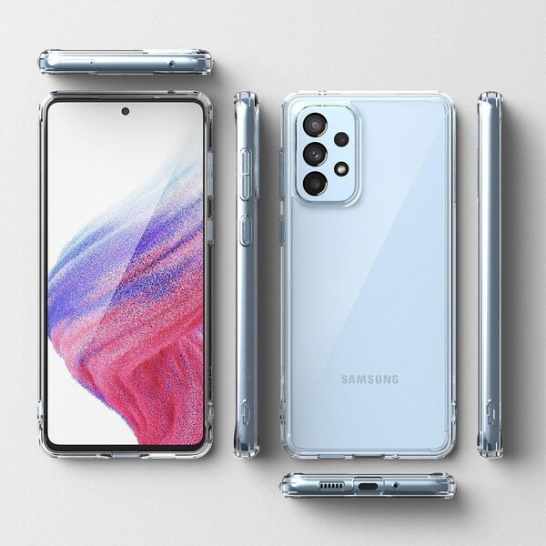 Ringke Ringke Fusion etui pokrowiec z żelową ramką Samsung Galaxy A73 przezroczysty 10169322 8809848205316