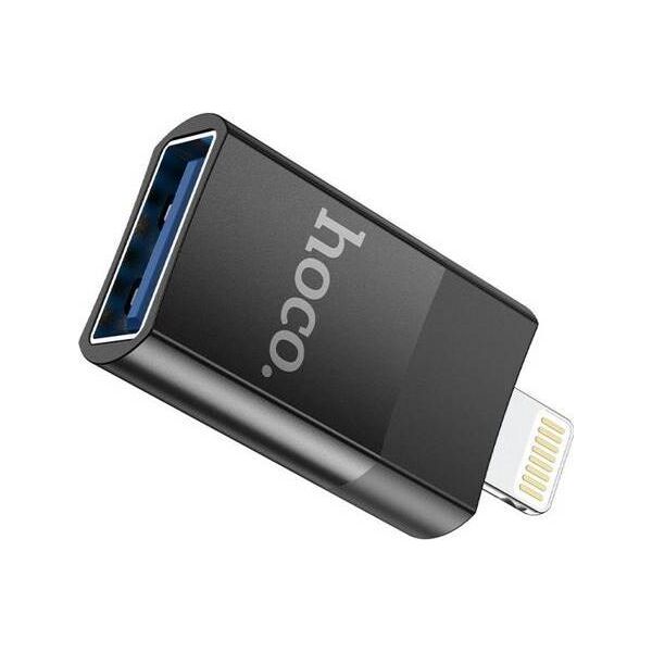 Adapter USB Hoco UA17 Lightning - USB Czarny  (6931474761989 [17891835]) 10179018 6931474761989