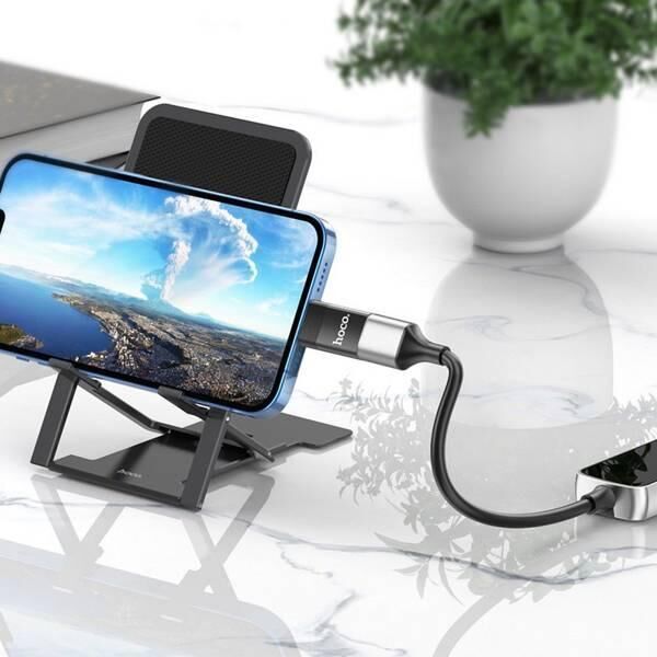 Adapter USB Hoco UA17 Lightning - USB Czarny  (6931474761989 [17891835]) 10179018 6931474761989