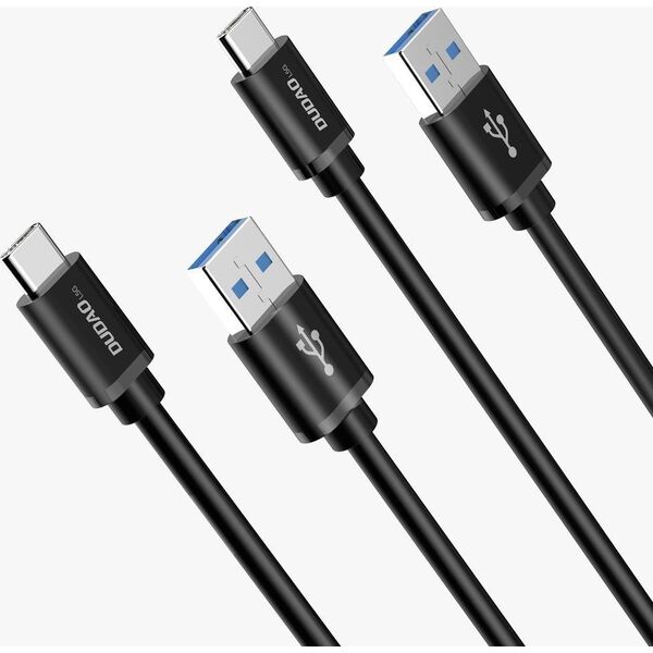Kabel USB Dudao USB-A - USB-C 1 m Czarny (6973687242273) 10179462 6973687242275